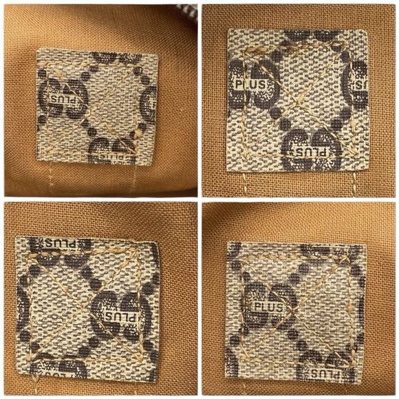 🤩NEW ITEM 🚨💰LUX GUCCI PLUS PVC SHERRY TAN LINE LARGE BAG - Picture 11 of 16